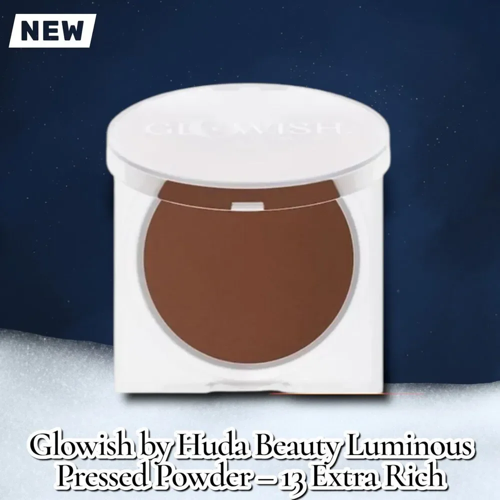 New NIB Glowish by Huda Beauty Luminous Pressed Powder – 13 Extra Rich